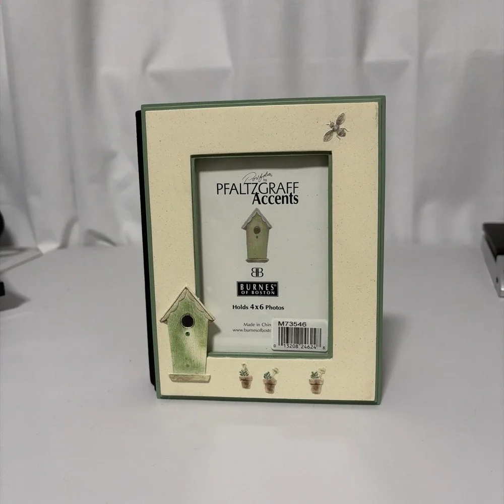 Pfaltzgraff Naturewood Perennials Birdhouse Photo Album Picture Book 4x6 Green